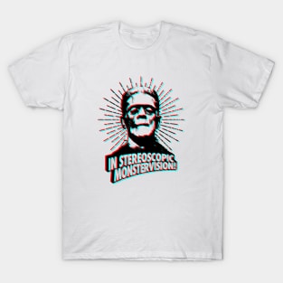 3D GLASSES STYLE - Frankenstein T-Shirt